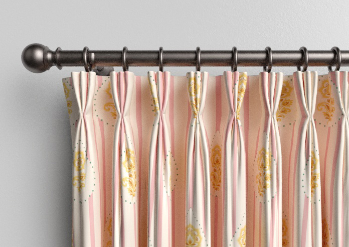 Petal & Block Bolli Stripe, Marigold - Made to Measure Curtains - Image 11